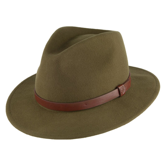 Brixton Hats Messer Fedora - Light Olive