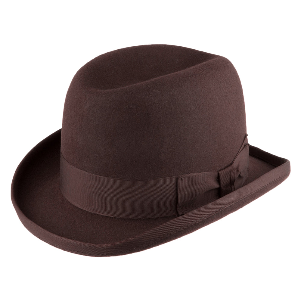 Denton Hats Churchill Homburg - Dark Brown