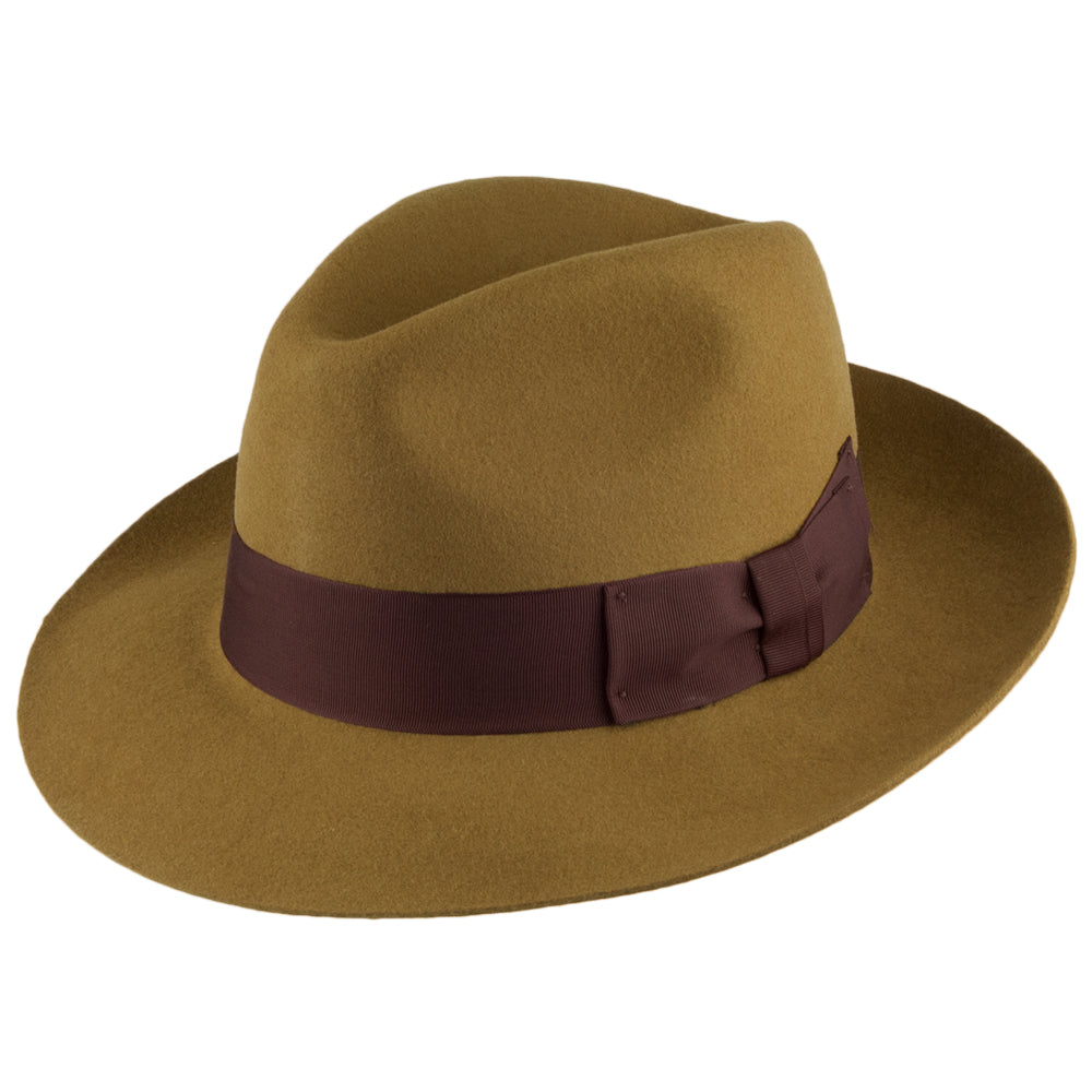 Denton Hats Mayfair Wool Felt Fedora - Mustard