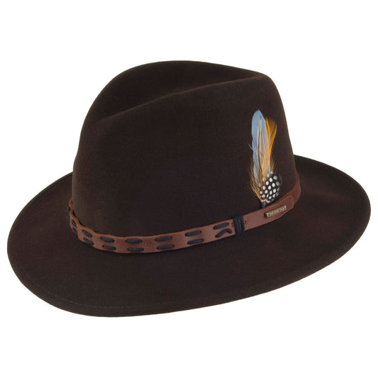 Stetson Hats Traveller VitaFelt Safari Fedora - Brown