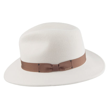 Bailey Hats Curtis Crushable Fedora Hat - Cream