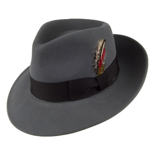 Bailey Hats 7002 Crushable Fedora Hat - Graphite