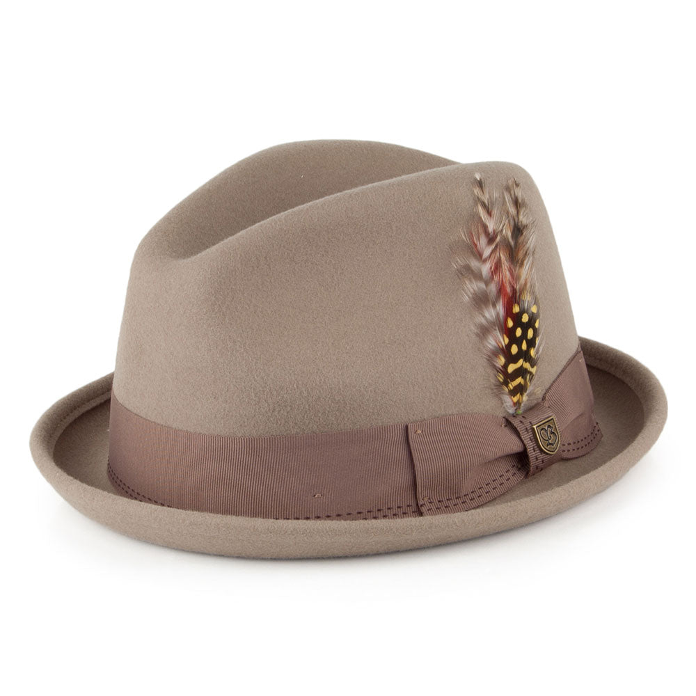 Brixton Hats Gain Trilby Hat - Khaki