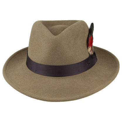 Bailey Hats Metrick Wool Felt Fedora Hat - Light Olive