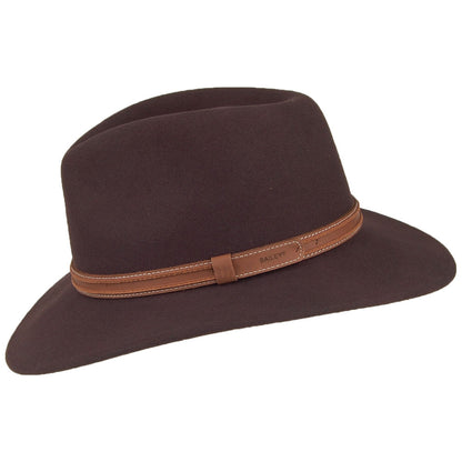 Bailey Hats Camden LiteFelt Safari Fedora - Brown