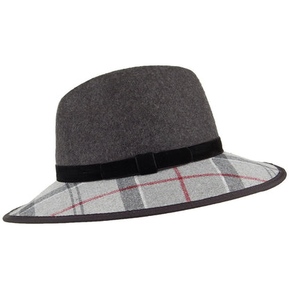 Barbour Hats Thornhill Wool Fedora Hat - Charcoal