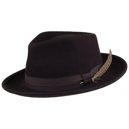 Brixton Hats Swindle II Fedora Hat - Black