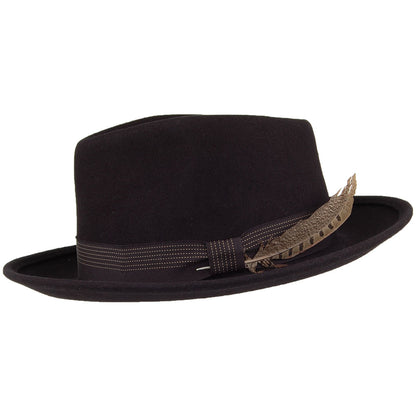 Brixton Hats Swindle II Fedora Hat - Black