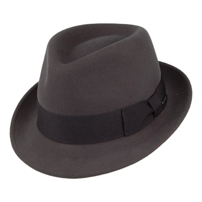 Stetson Hats Player Wool & Cashmere Trilby Hat - Charcoal