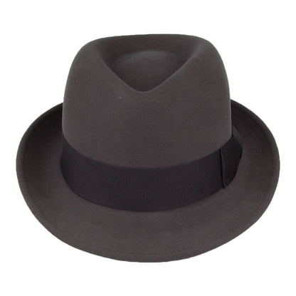 Stetson Hats Player Wool & Cashmere Trilby Hat - Charcoal