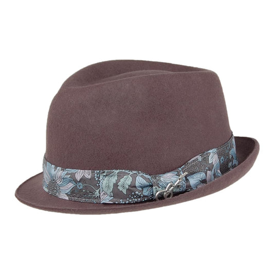 Carlos Santana Accord Wool Felt Trilby Hat - Grey