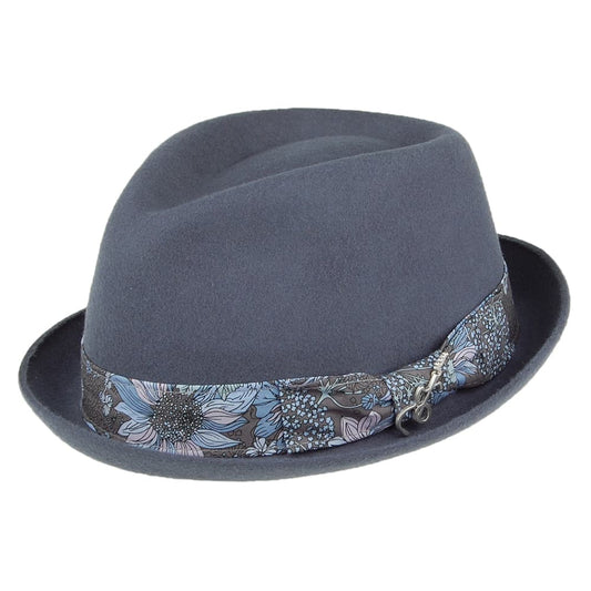 Carlos Santana Accord Wool Felt Trilby Hat - Mist