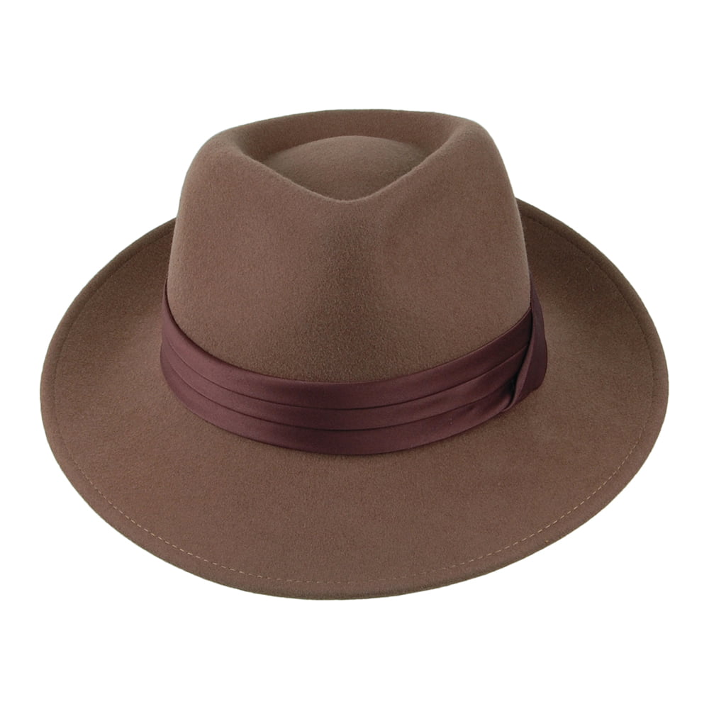 Brixton Hats Goodman Wool Felt Fedora Hat - Camel