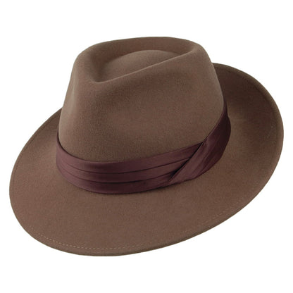 Brixton Hats Goodman Wool Felt Fedora Hat - Camel