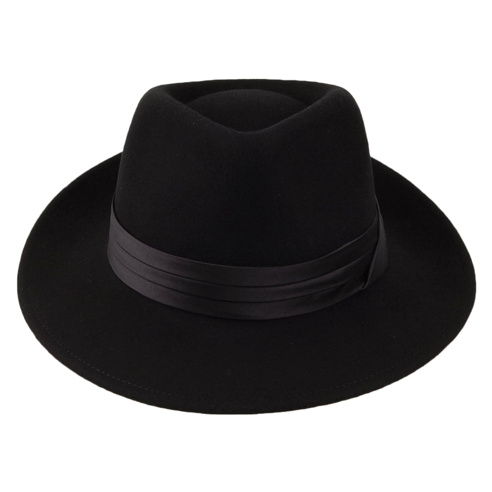 Brixton Hats Goodman Wool Felt Fedora Hat - Black