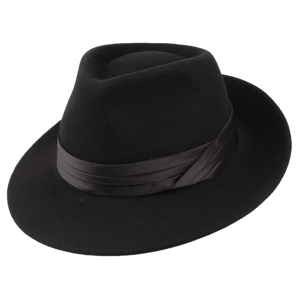 Brixton Hats Goodman Wool Felt Fedora Hat - Black