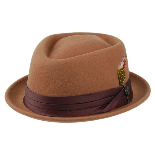 Brixton Hats Stout Pork Pie Hat - Caramel