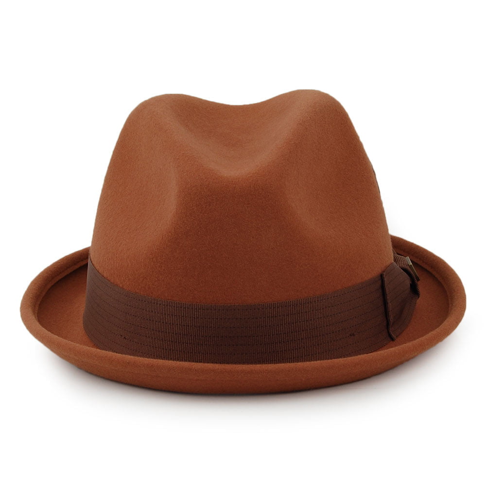Brixton Hats Gain Trilby Hat - Rust