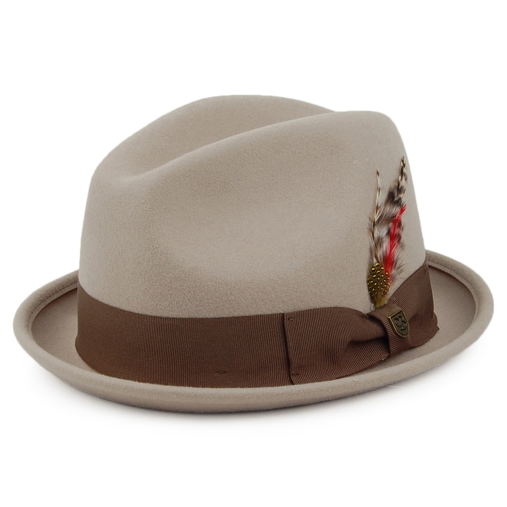 Brixton Hats Gain Trilby Hat - Stone