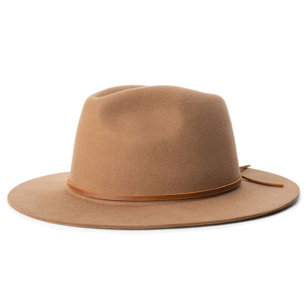 Brixton Hats Wesley Fedora Hat - Light Brown