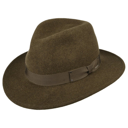 Bailey Hats Curtis Crushable Fedora Hat - Olive