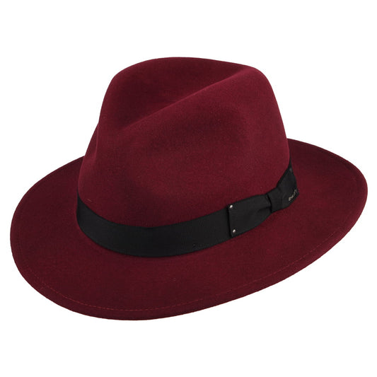 Bailey Hats Curtis Crushable Fedora Hat - Wine