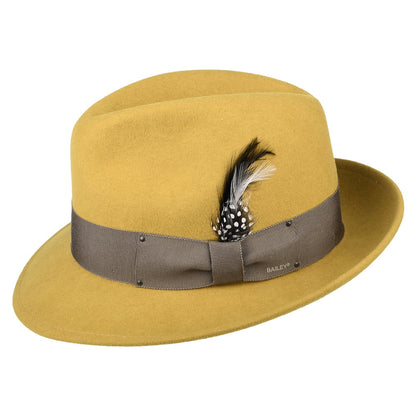Bailey Hats Blixen Fedora Hat - Mustard