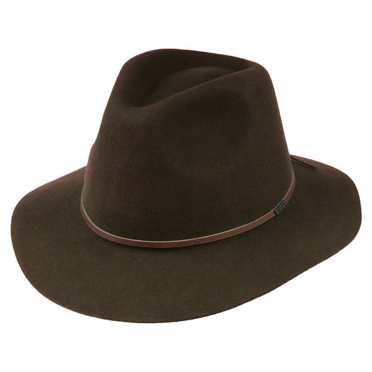 Brixton Hats Wesley Wool Felt Fedora Hat - Brown