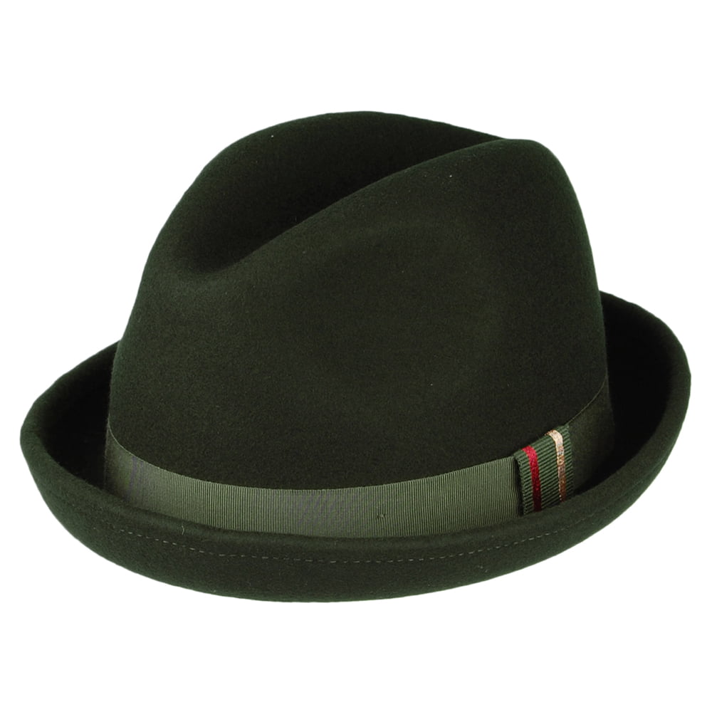 Christys Hats New Orleans Wool Felt Trilby Hat - Moss