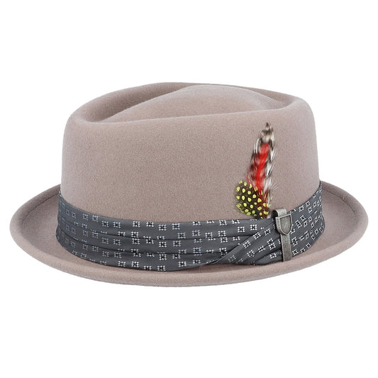 Brixton Hats Stout Wool Felt Pork Pie Hat - Bark