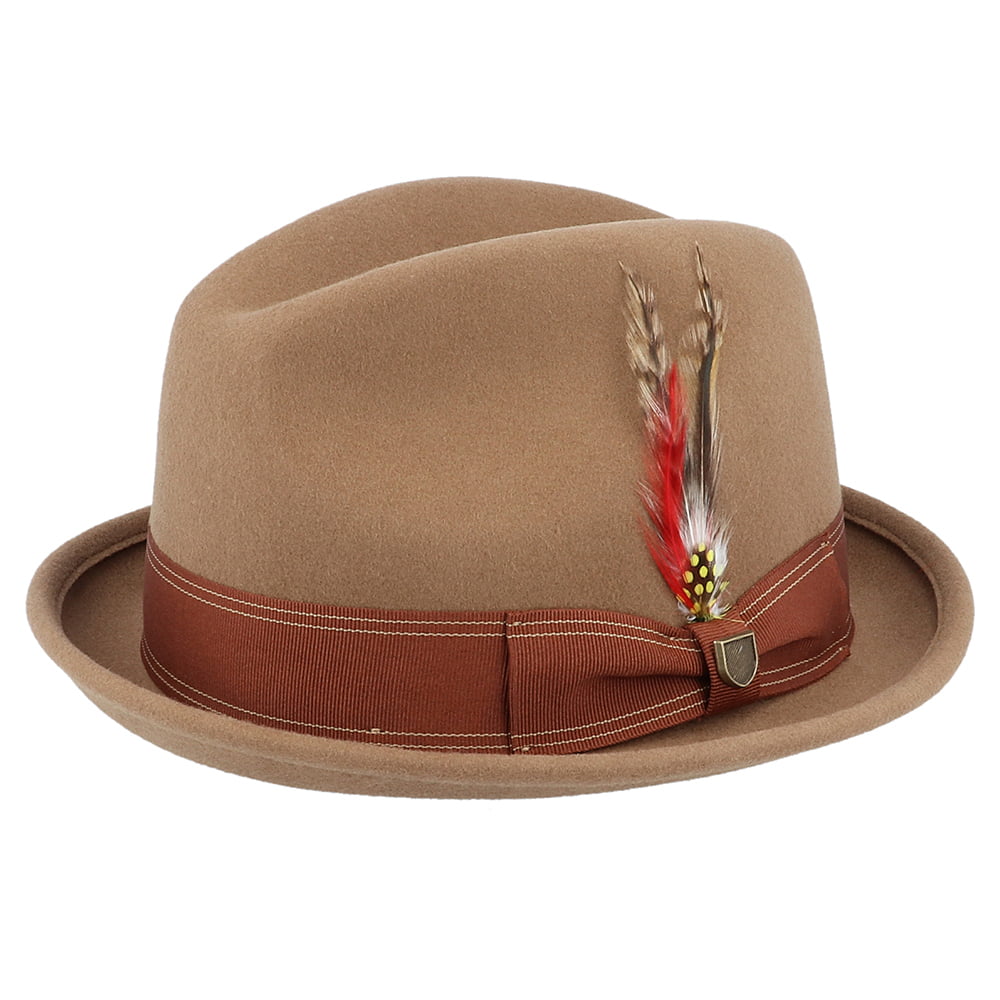Brixton Hats Gain Wool Felt Trilby Hat - Copper
