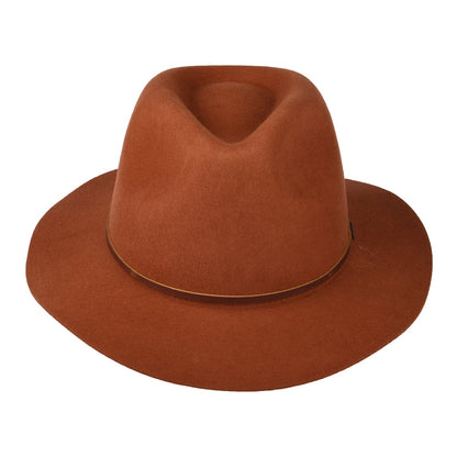 Brixton Hats Wesley Wool Felt Fedora Hat - Caramel