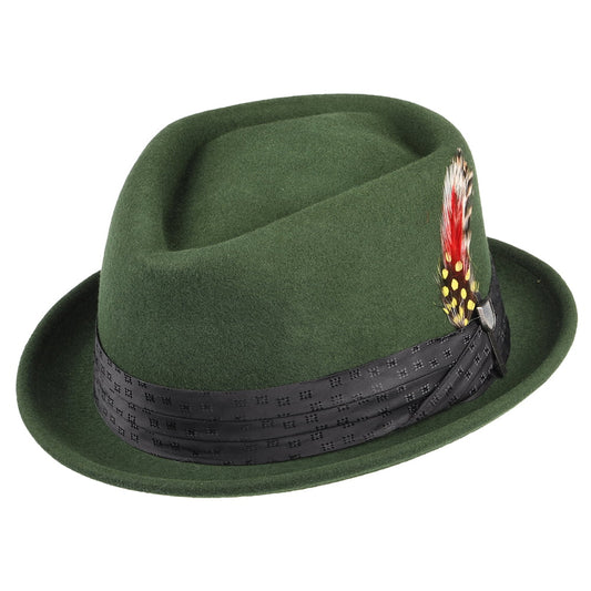 Brixton Hats Stout Wool Felt Pork Pie Hat - Moss