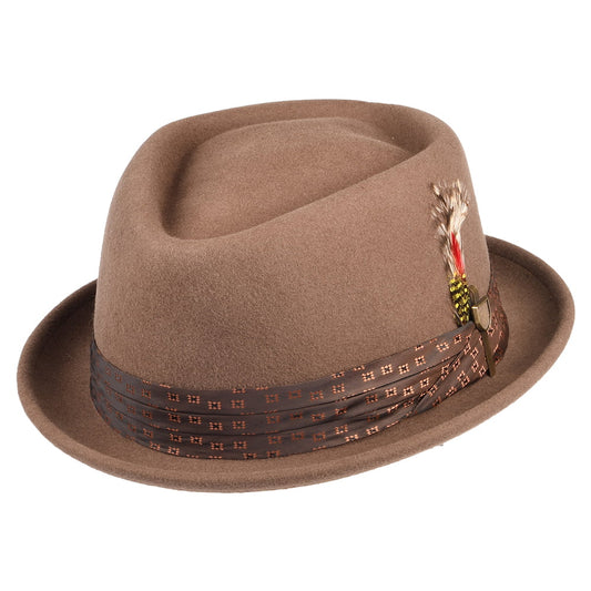 Brixton Hats Stout Wool Felt Pork Pie Hat - Camel