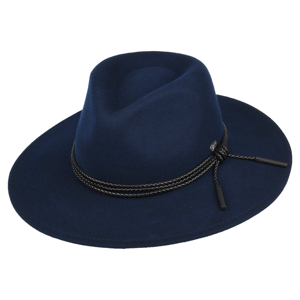 Bailey Hats Piston Wool Felt Outback Hat - Navy Blue