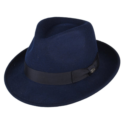Bailey Hats Maglor Wool Felt Trilby Hat - Navy Blue