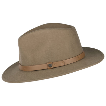 Brixton Hats Messer Wool Felt Fedora Hat - Desert Sand