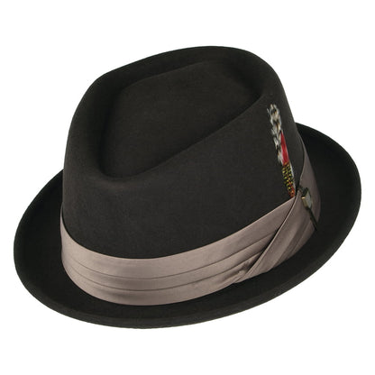 Brixton Hats Stout Wool Felt Pork Pie Hat - Brown