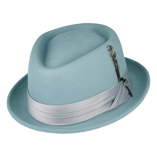 Brixton Hats Stout Wool Felt Pork Pie Hat - Ice Blue