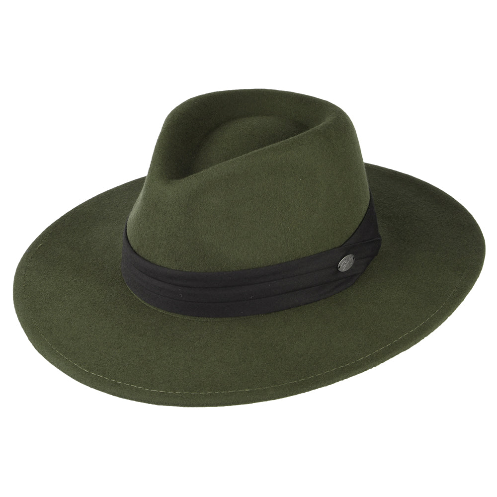 Bailey Hats Thaler Wool Felt Fedora Hat - Olive