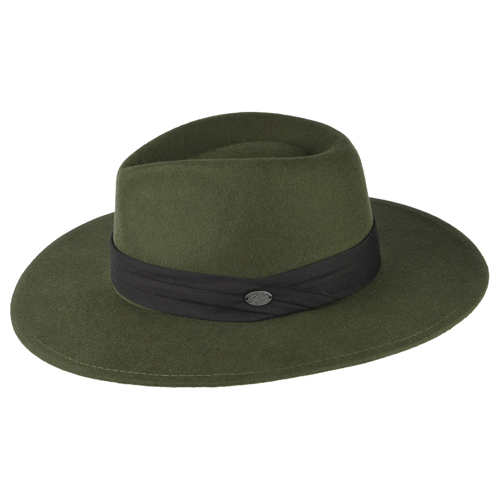 Bailey Hats Thaler Wool Felt Fedora Hat - Olive