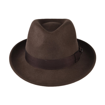 Bailey Hats Maglor Wool Felt Trilby Hat - Chocolate
