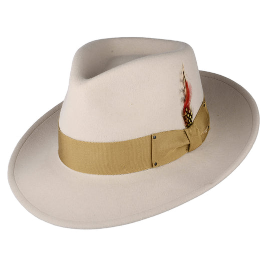Bailey Hats 7002 Crushable Fedora Hat - Cream