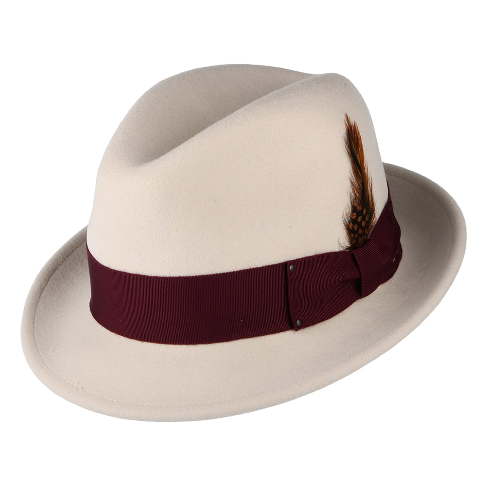 Bailey Hats Tino Crushable Trilby Hat - Beige