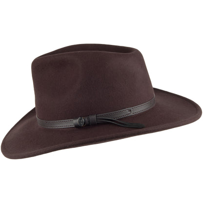 Jaxon & James Crushable Outback Hat - Brown
