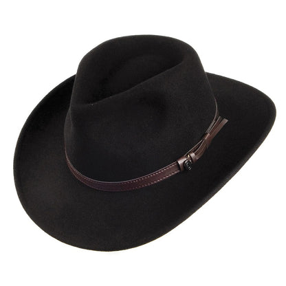 Jaxon & James Crushable Outback Hat - Black