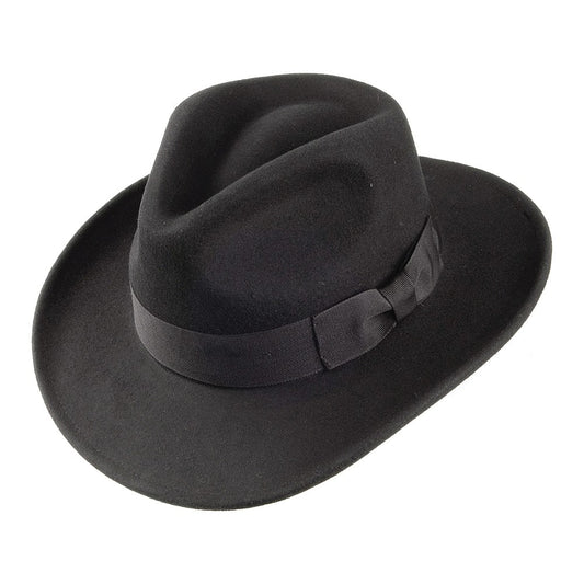 Jaxon & James Ford Fedora Hat - Black