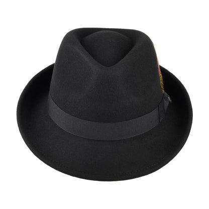 Jaxon & James Detroit Trilby Hat - Black