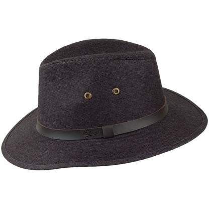 Failsworth Hats Irish Linen Safari Fedora Hat - Charcoal