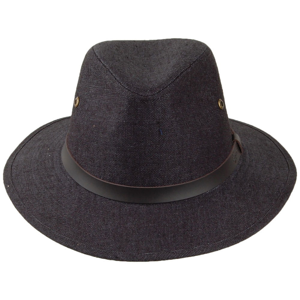 Failsworth Hats Irish Linen Safari Fedora Hat - Charcoal